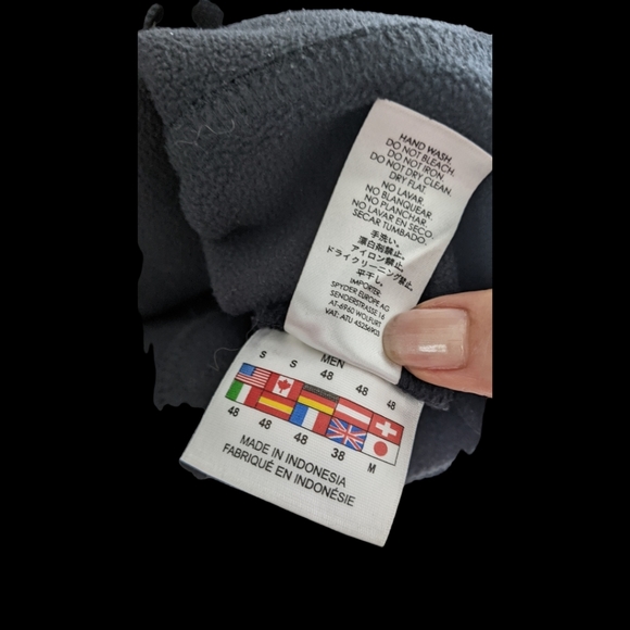 SPYDER Mens Zippered Fleece Winter Pullover - Picture 5 of 6